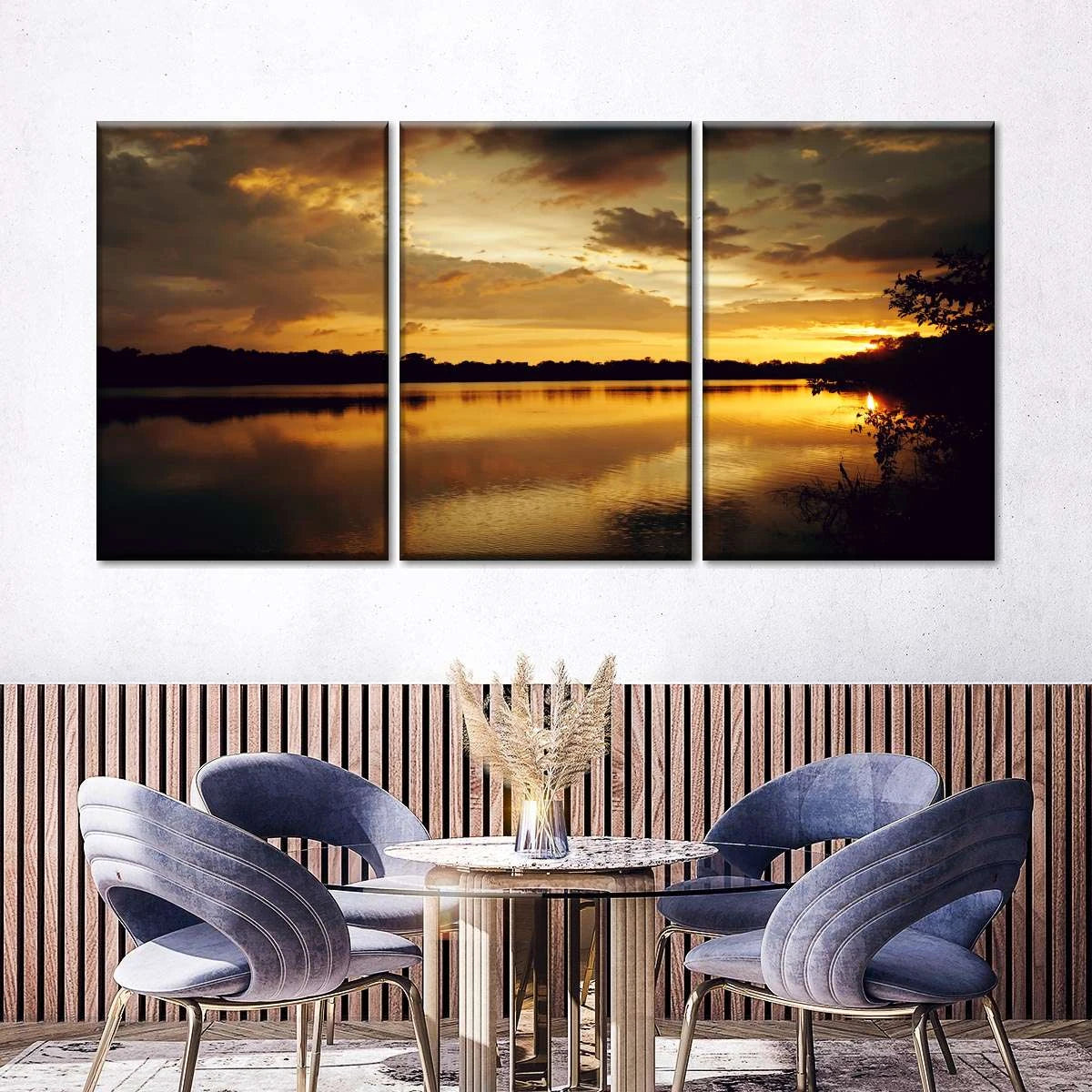 40x90cm 3 Panneaux Impression Photo Toile