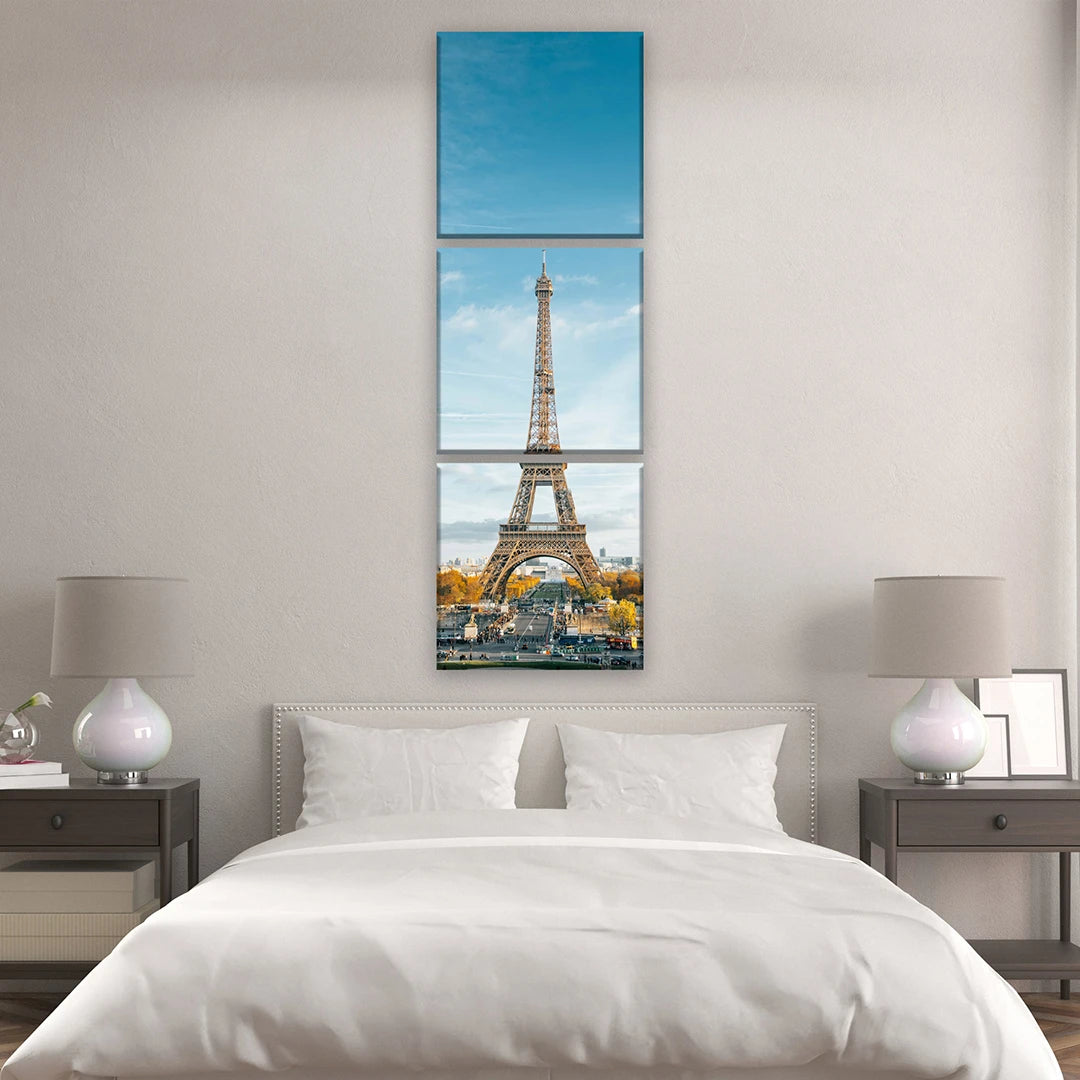 3 Parties Personnalisé Photo Sur Toile Carré