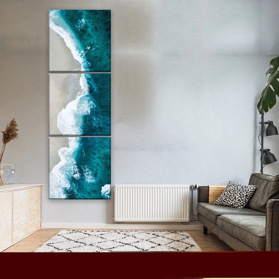 3 Parties Personnalisé Photo Sur Toile Carré