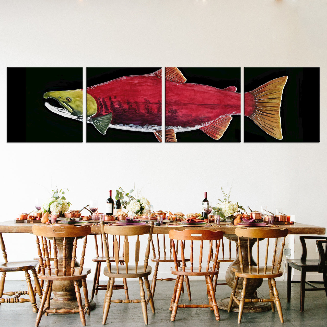 Panoramique 4 Parties Photo Sur Toile Personnalisé