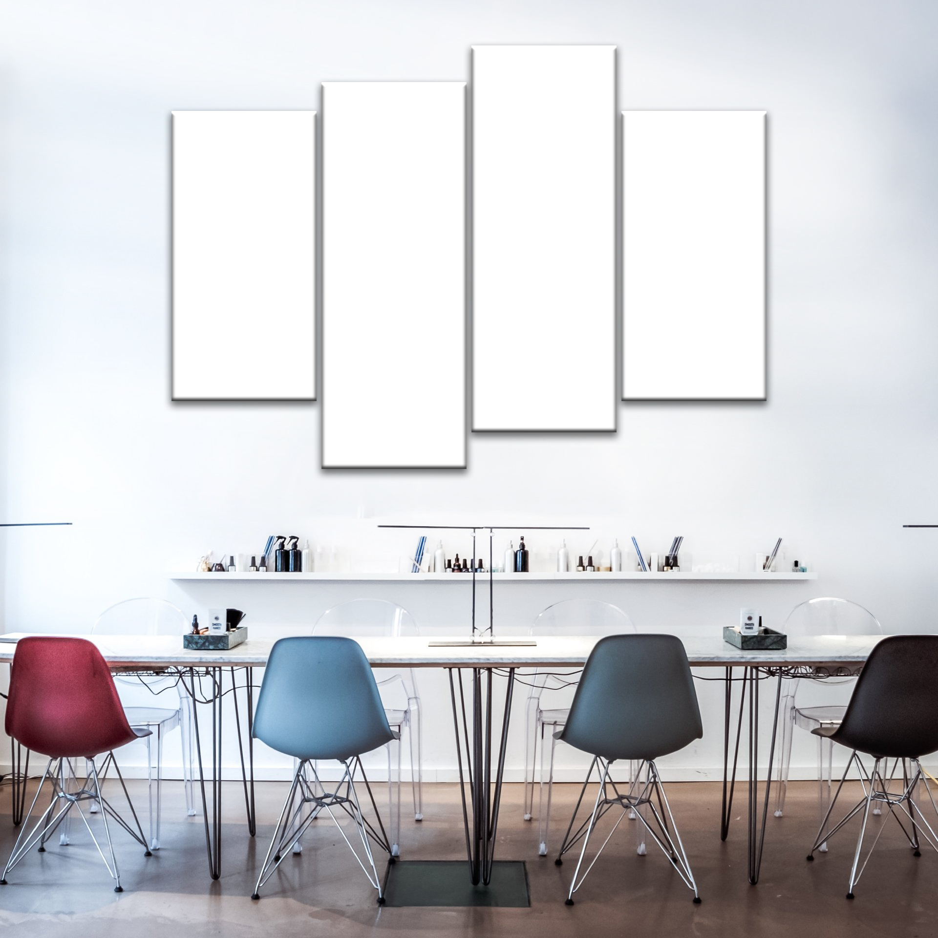 89x120cm 4 Panneaux Impression Photo Toile