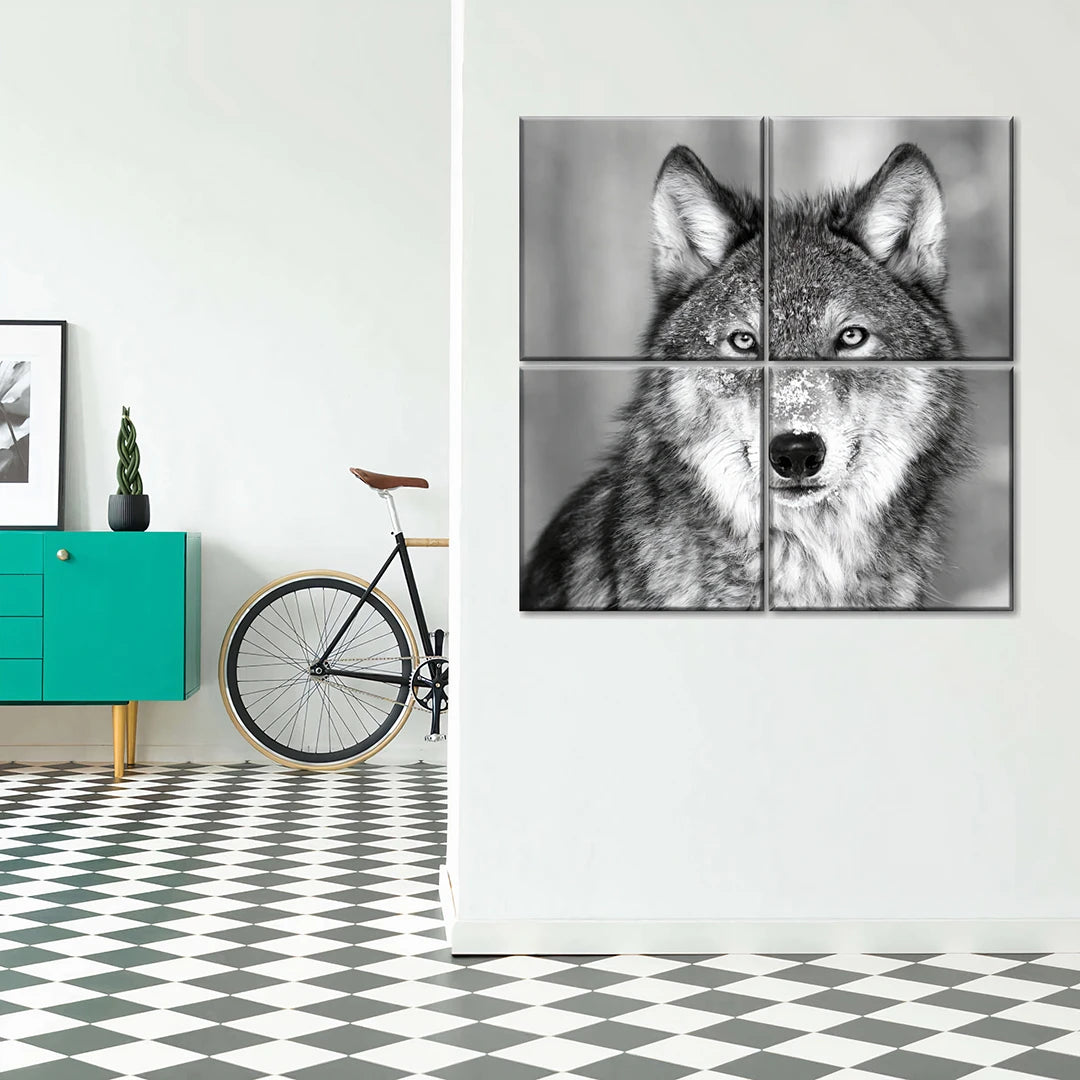 Carré 4 Parties Photo Sur Toile Personnalisé