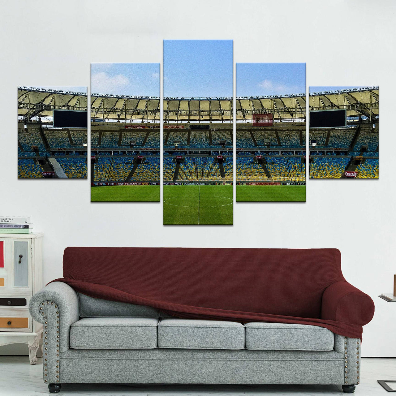 60x125cm 5 Panneaux Impression Photo Toile