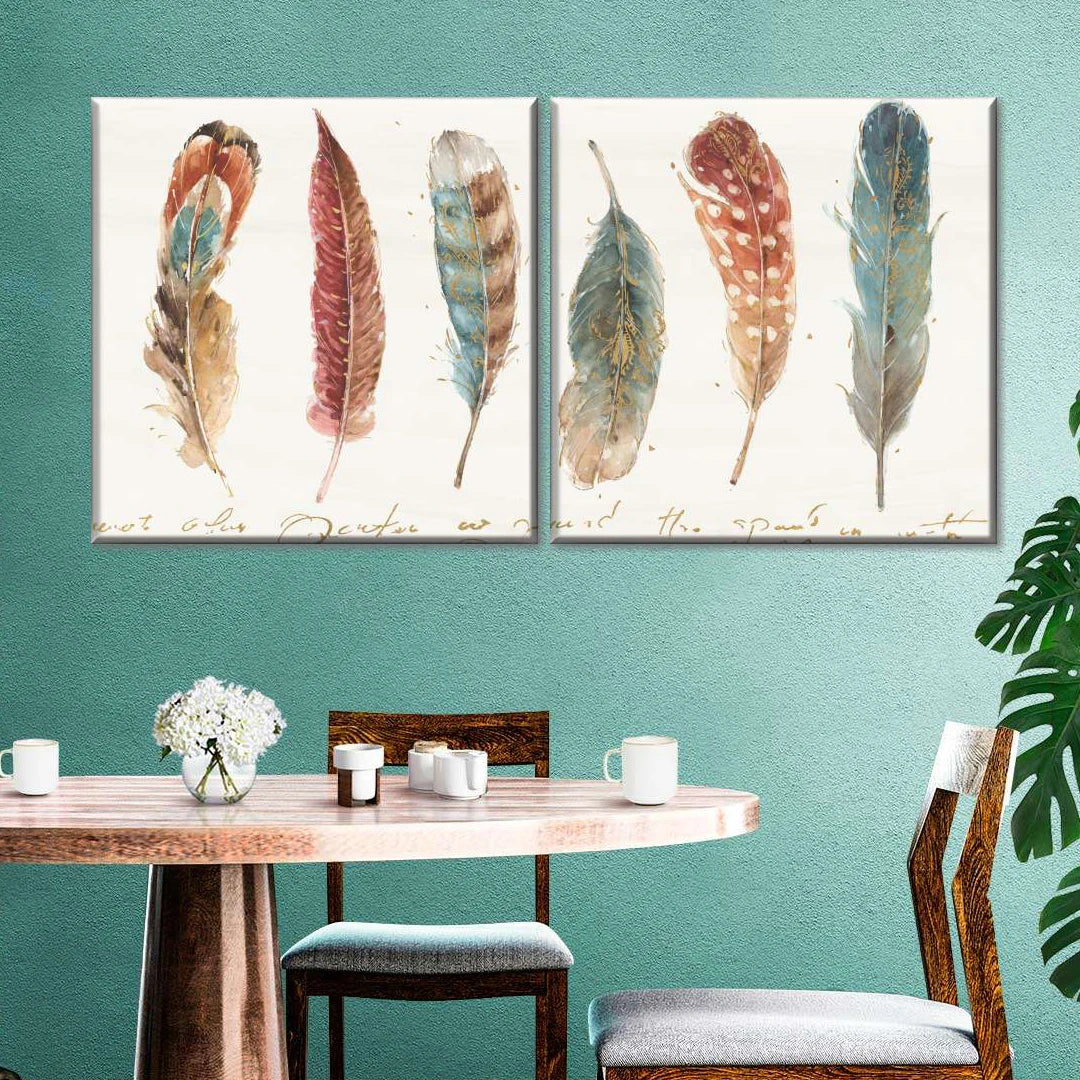 2 Parties Photo Sur Toile Carré