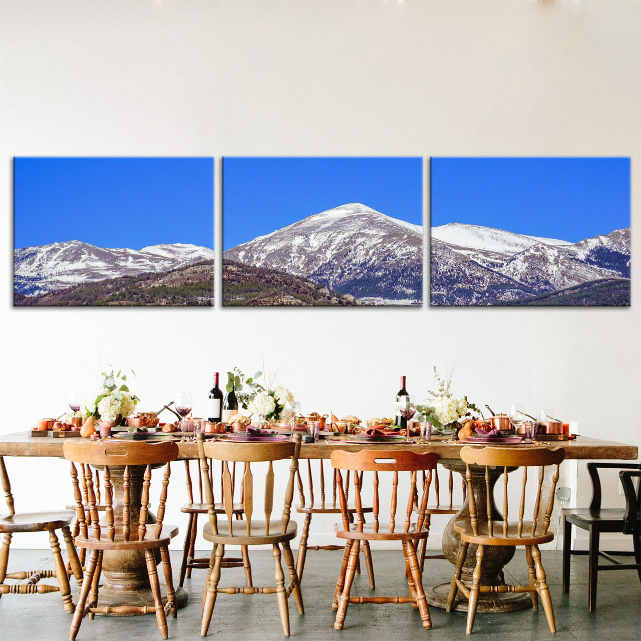 40x180cm 3 Parties Personnalisé Photo sur toile