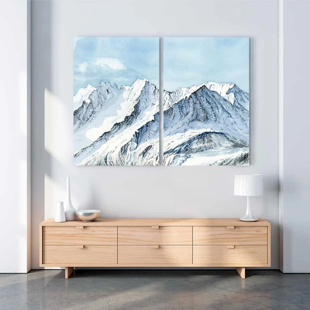 Impression Photo Toile 2 Panneaux Portrait