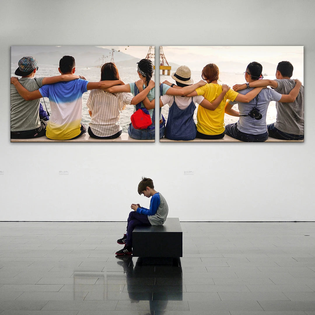 Impression Photo Toile 2 Panneaux Paysage