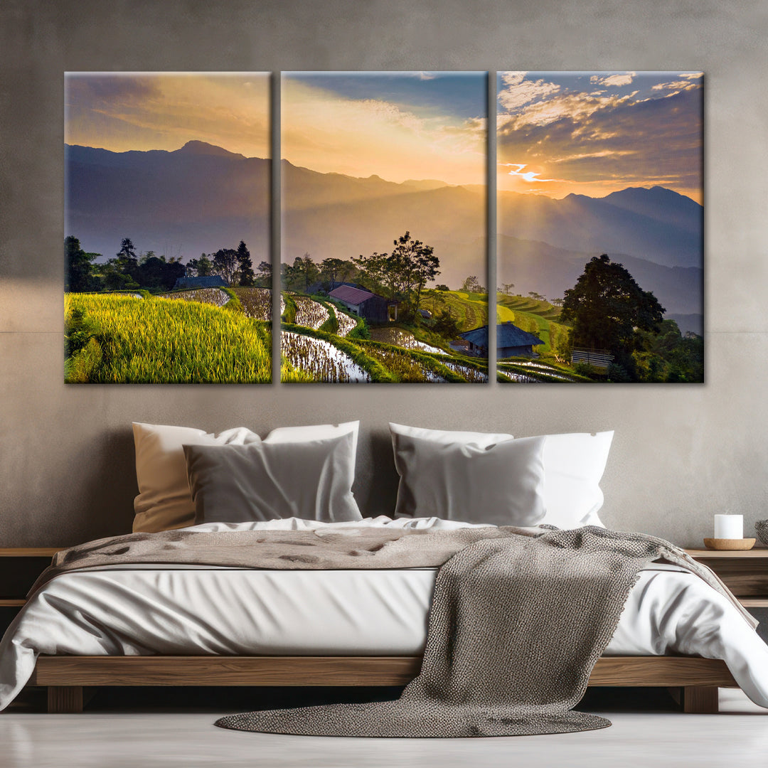 40x90cm 3 Parties Toile Personnalisé Photo