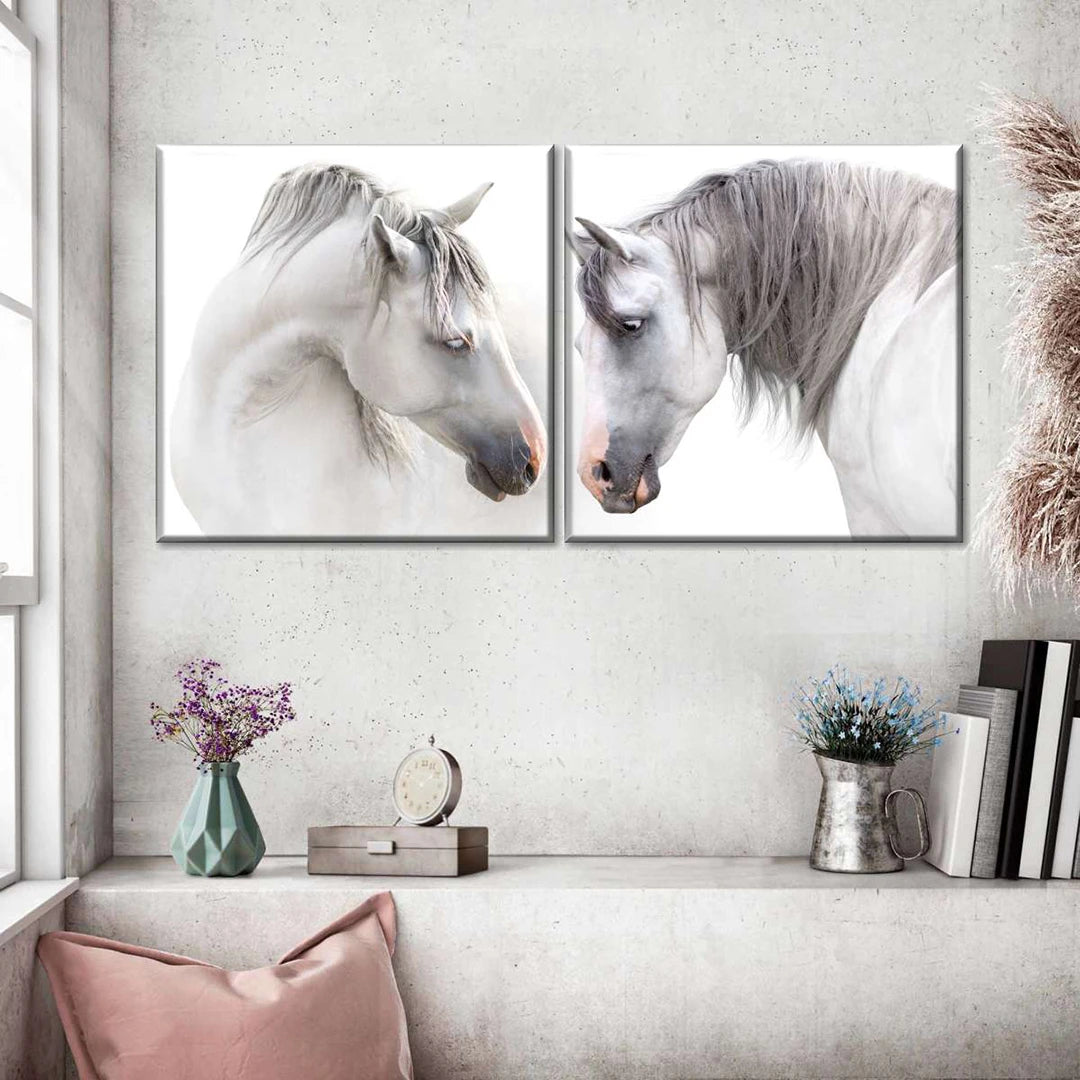 2 Parties Photo Sur Toile Carré