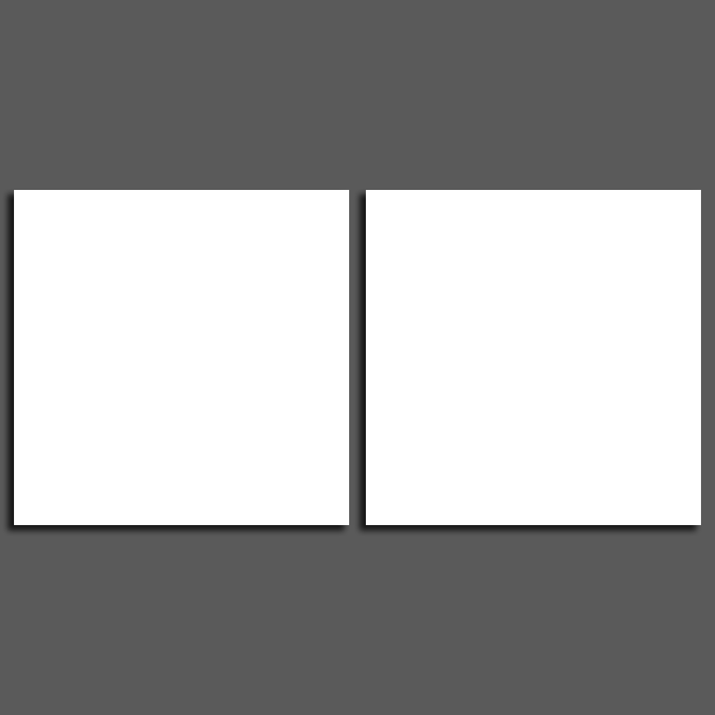 2 Parties Photo Sur Toile Carré