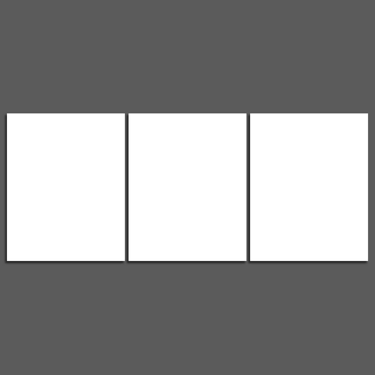 50x120cm 3 Parties Personnalisé Photo Sur Toile