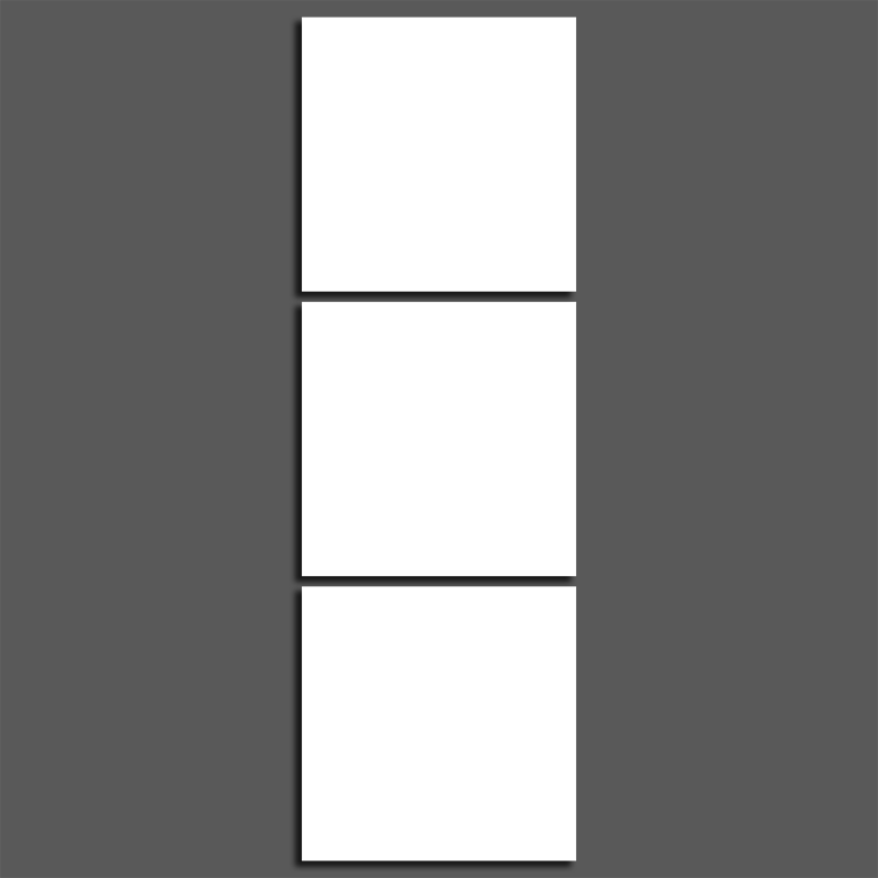 3 Parties Personnalisé Photo Sur Toile Carré