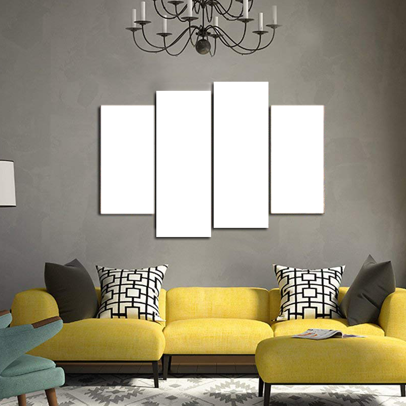 89x120cm 4 Panneaux Impression Photo Toile