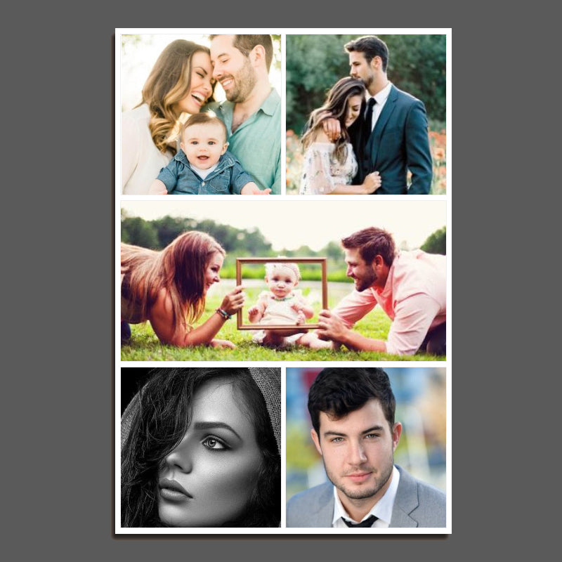 5 Photos Pêle-mêle Photo Sur Toile Portrait