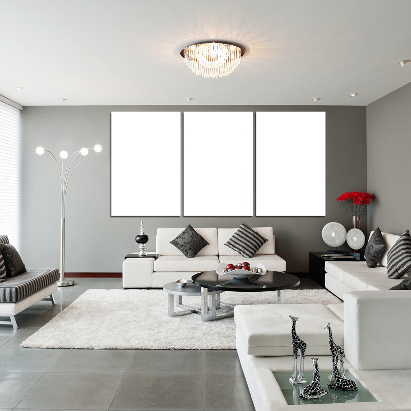 90x180cm 3 Panneaux Impression Photo Toile XXL