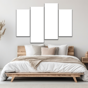4 Piece Bedroom Canvas Art