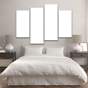 4 Piece Bedroom Photo Canvas Prints