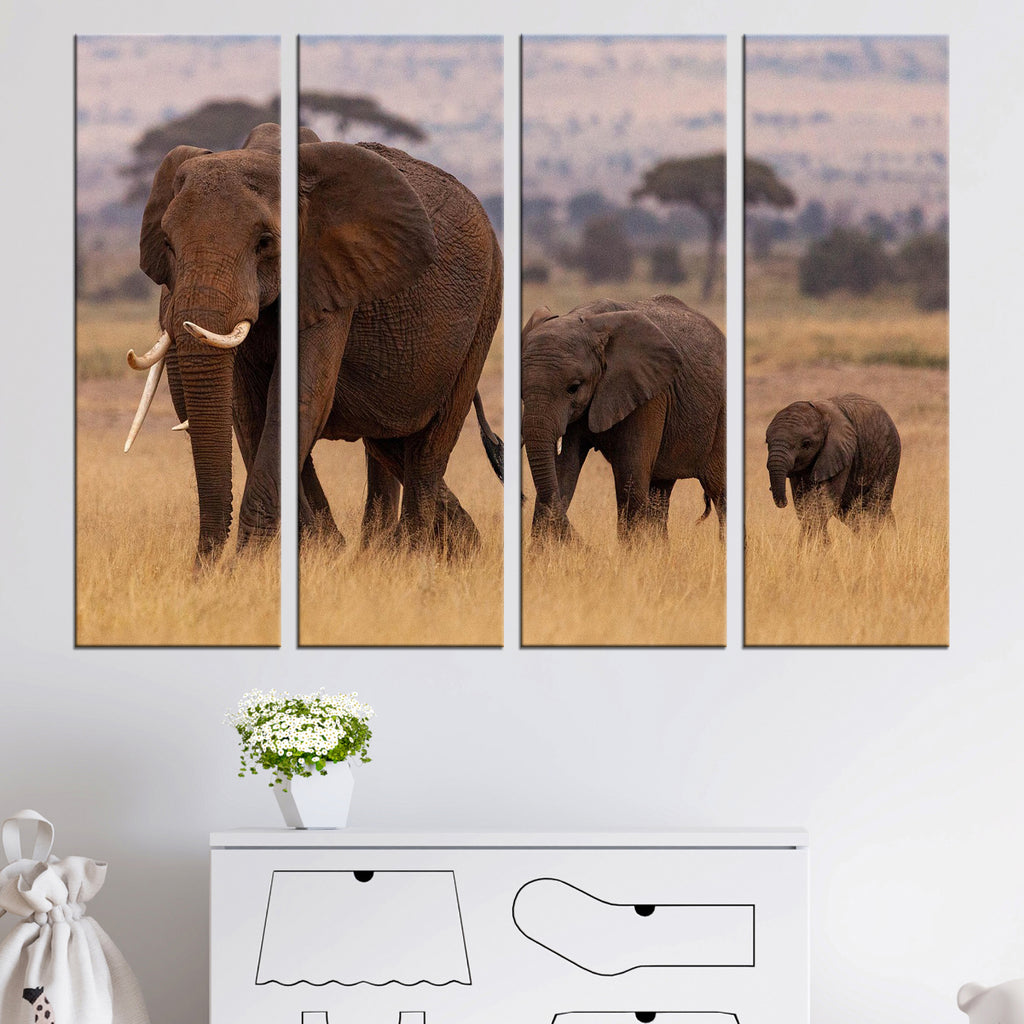 80x120cm 4 Parties Toile Personnalisé Photo