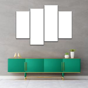 4 Piece Hallway Photo Canvas Wall Art