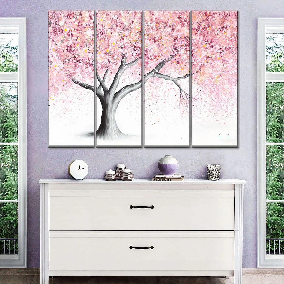 80x120cm 4 Parties Toile Personnalisé Photo