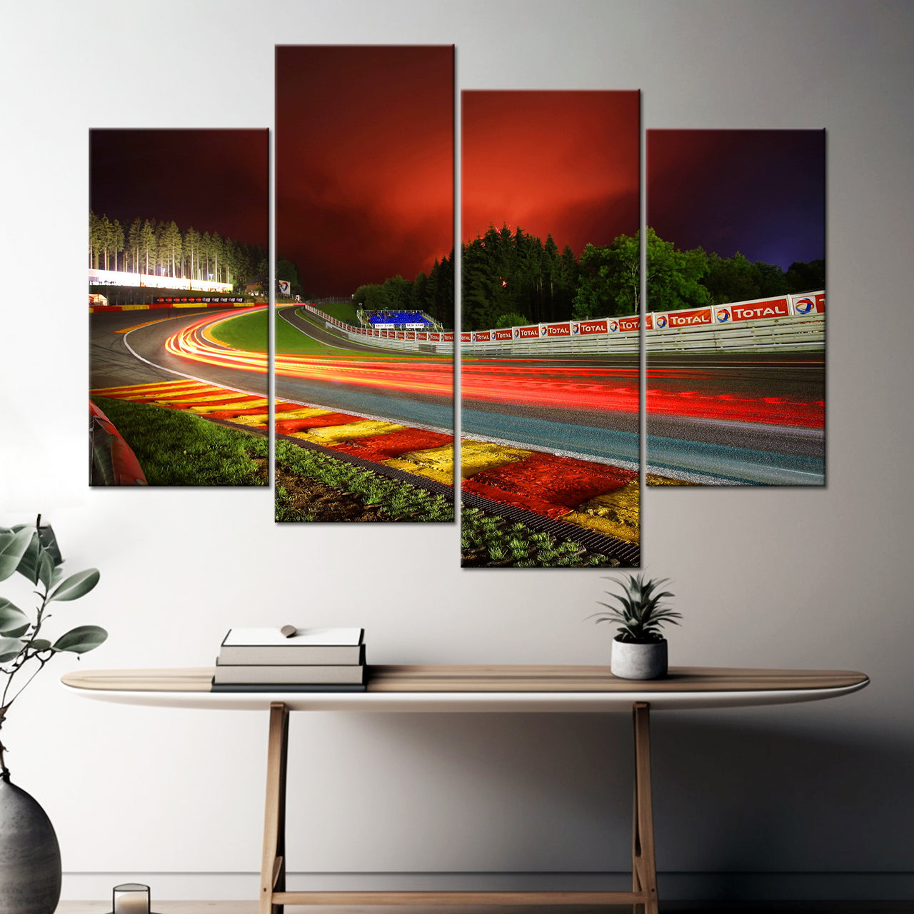 55x80cm 4 Panneaux Impression Photo Toile