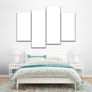 4 Piece Photo Canvas Prints For Bedroom