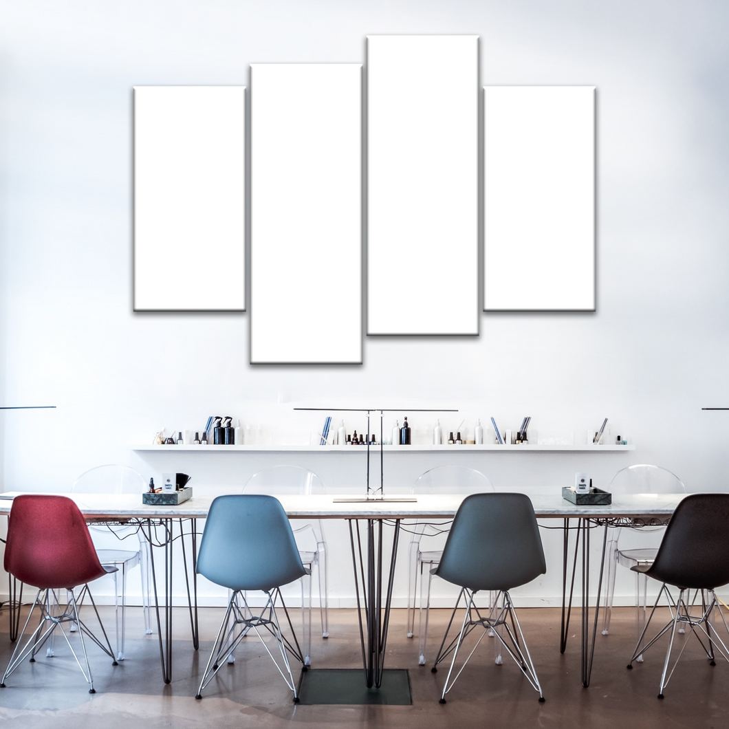 4 Piece Photo Canvas Prints For Diningroom