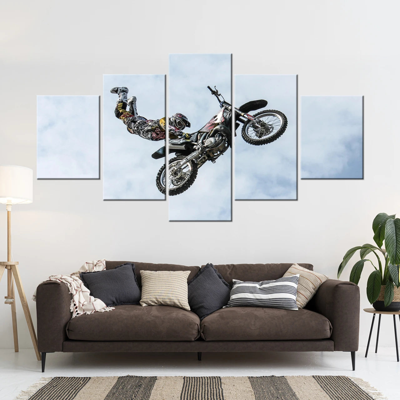 Tableau Photo Personnalisé 5 Parties Pyramide | 200x107cm