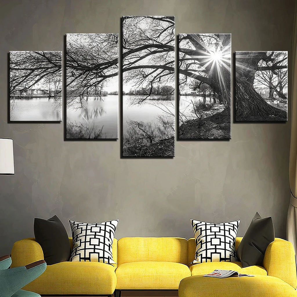 55x100cm 5 Parties Photo Sur Toile Personnalisé