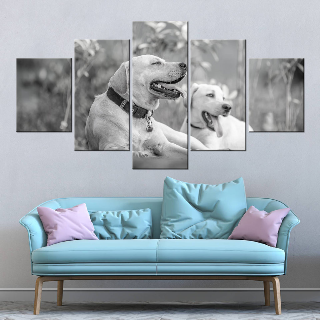 55x100cm 5 Panneaux Impression Photo Toile