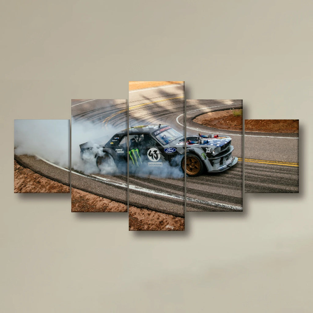 Tableau Photo Personnalisé 5 Parties Pyramide | 200x107cm