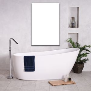 Custom Bathroom Canvas Wall Art Portrait