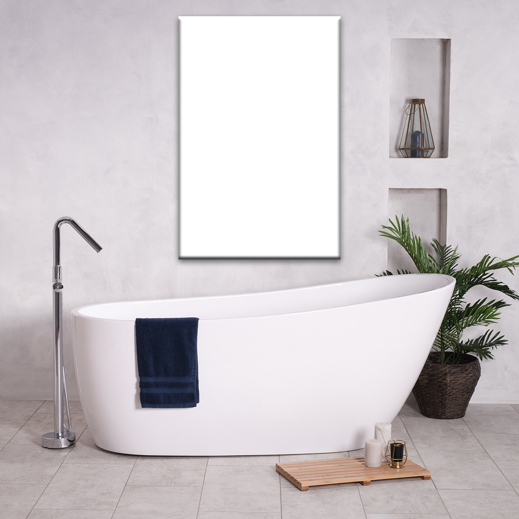 Custom Bathroom Canvas Wall Art Portrait