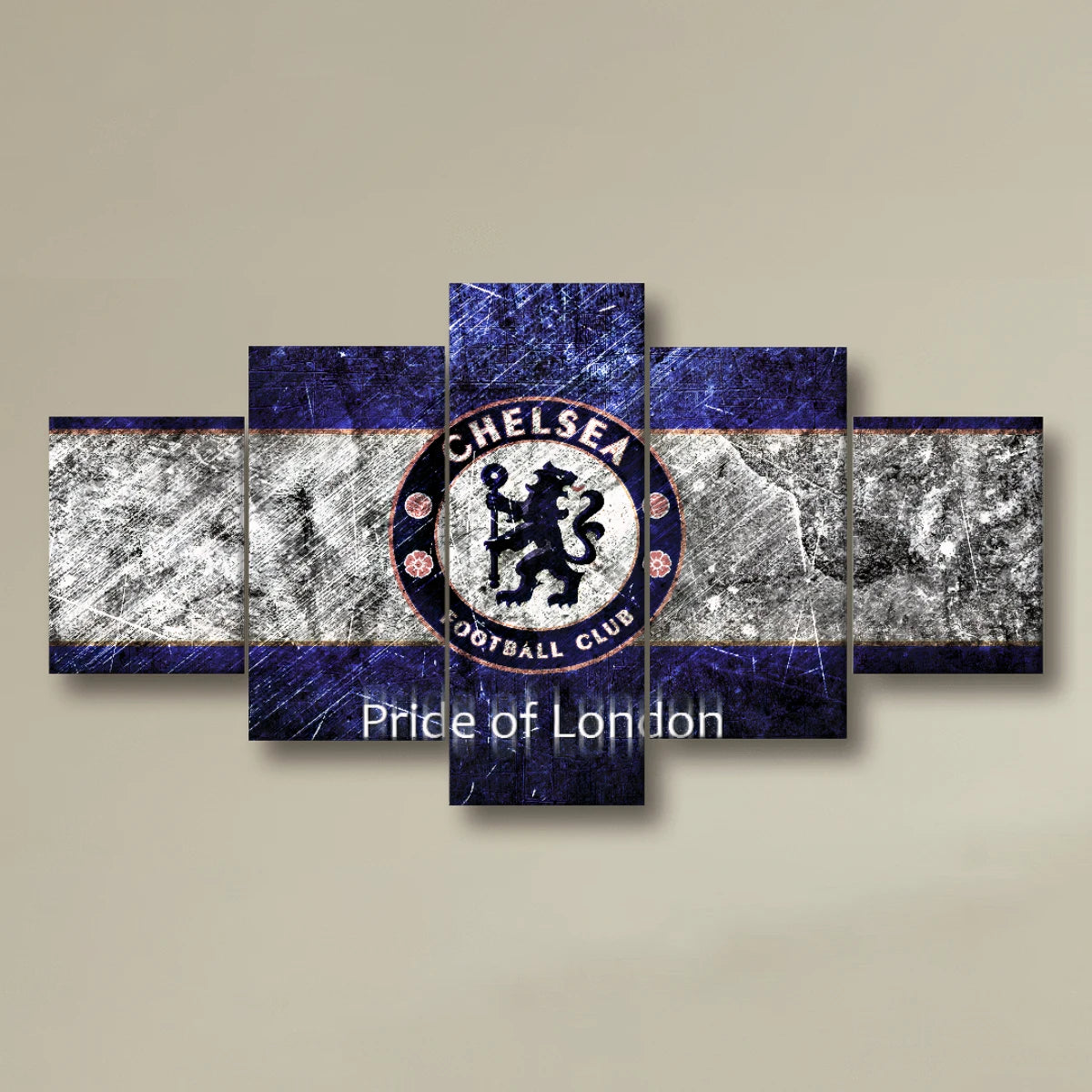 Toile Photo Personnalisée 5 Panneaux – Composition Diamant (250cm)