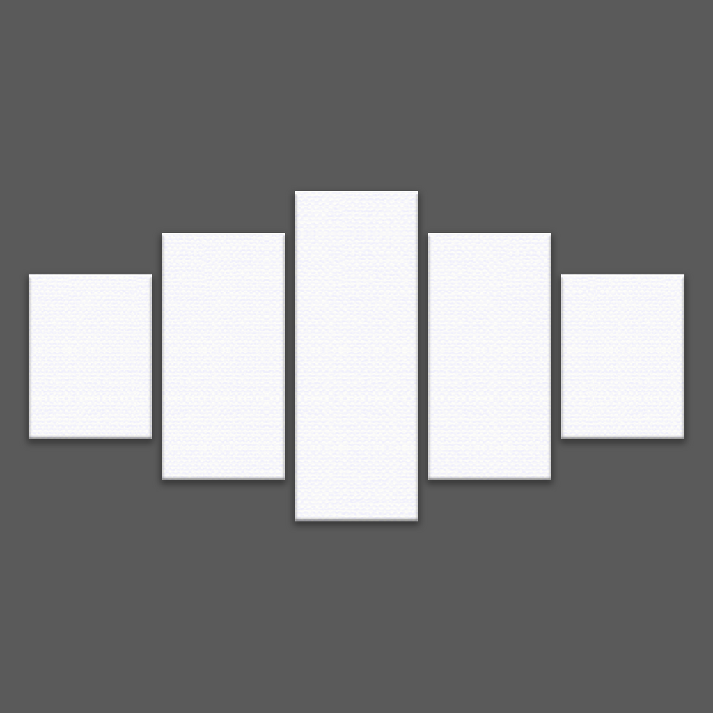 Tableau Photo Personnalisé 5 Parties Pyramide | 200x107cm