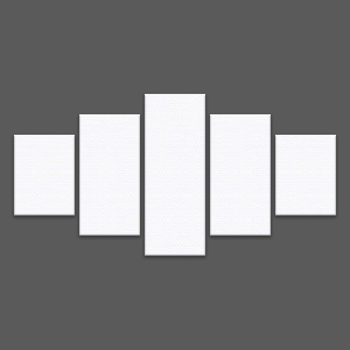 Tableau Photo Personnalisé 5 Parties Pyramide | 200x107cm