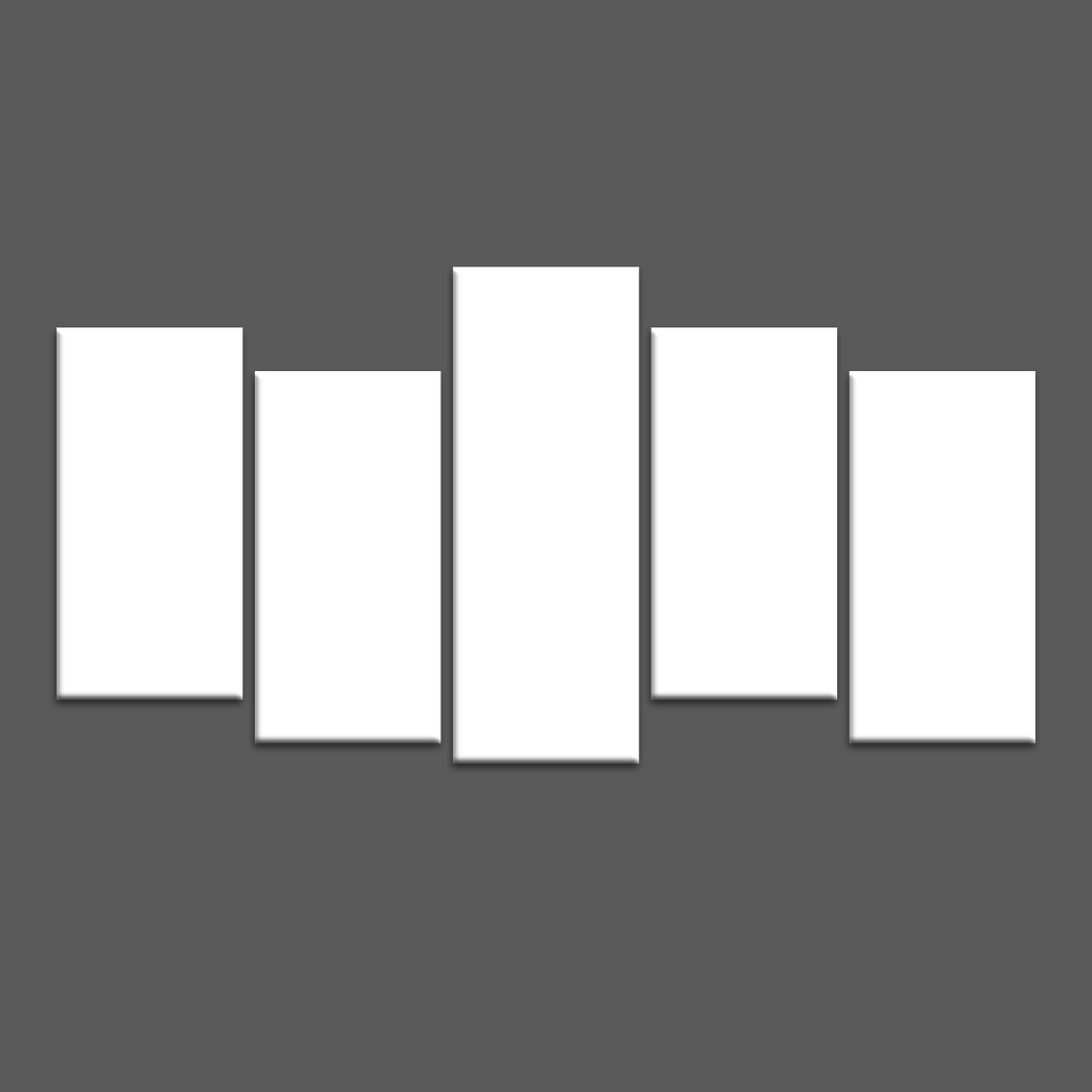 Grand Tableau Photo 5 Panneaux – Design Urbain (200x107cm)