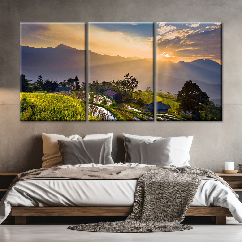 50x120cm 3 Parties Personnalisé Photo Sur Toile