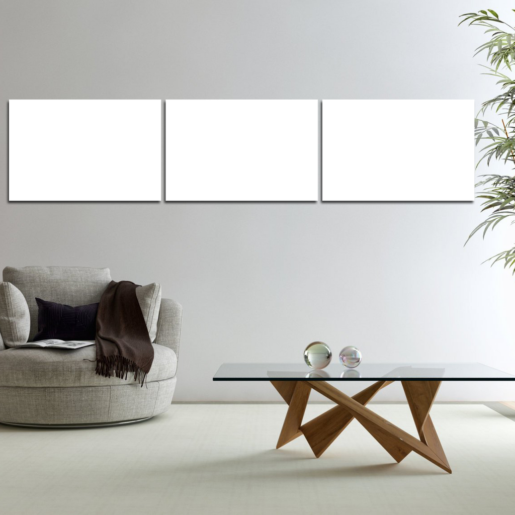 40x180cm 3 Panneaux Impression Photo Toile
