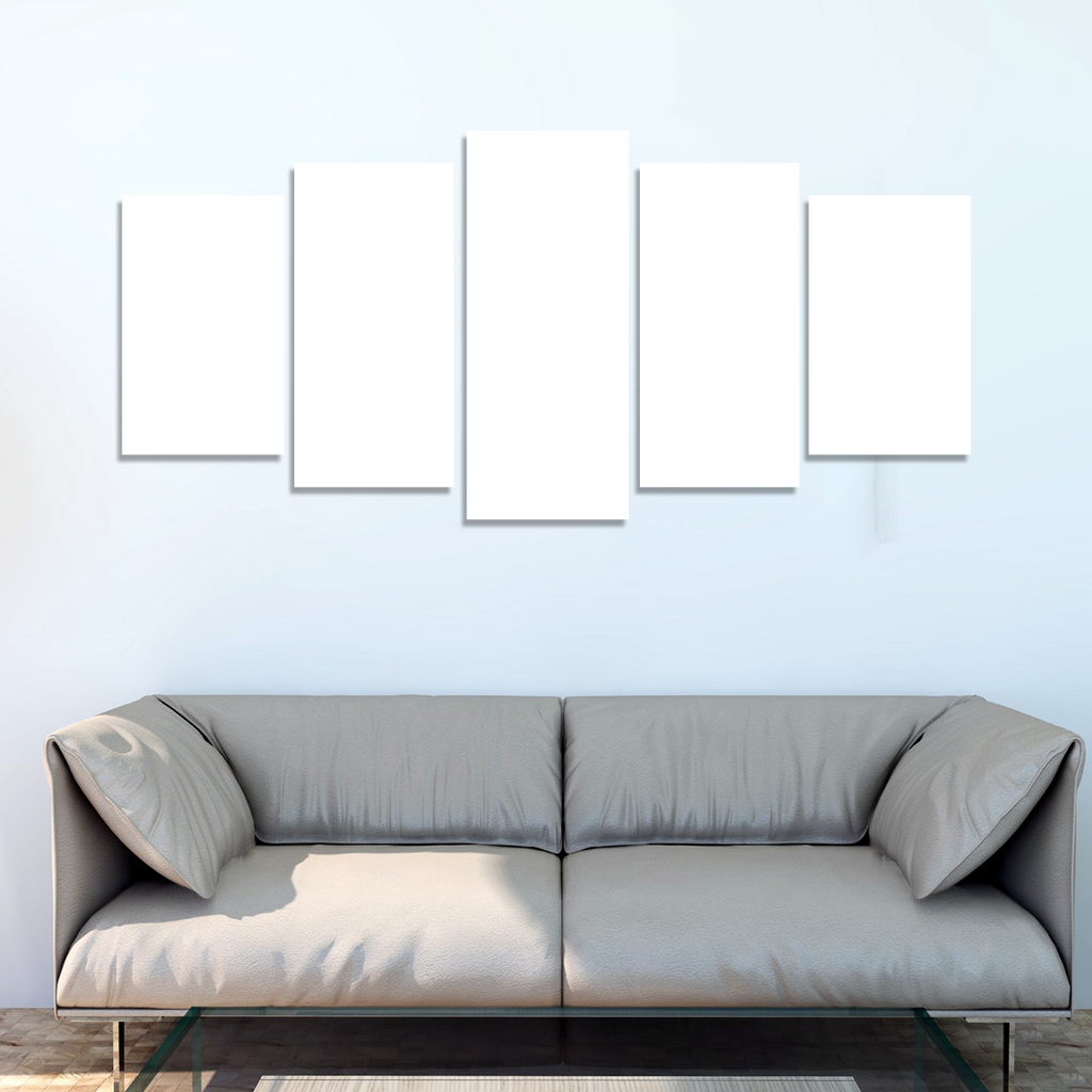 60x125cm 5 Panneaux Impression Photo Toile