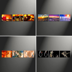 60x270cm 3 Panneaux Photo Sur Toile XXL